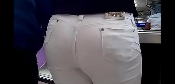 culo pantalon blanco